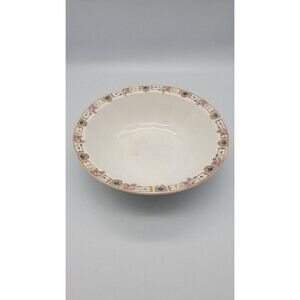 Plaza by Edwin M Knowles Vitreous Serving Bowl 9.25" Diameter Antique 1925 RARE